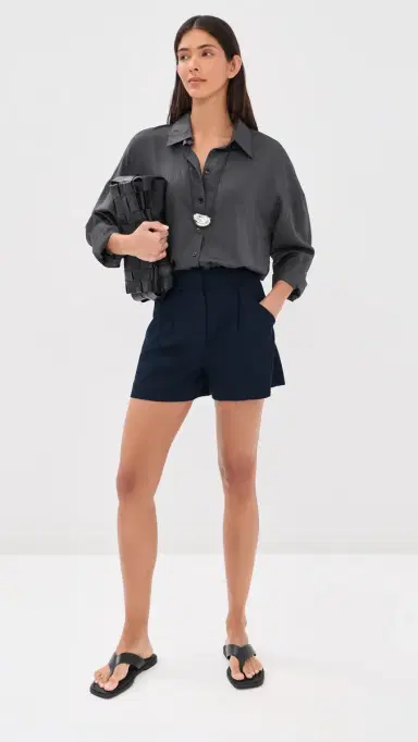 Veronica Beard Marbeau Shorts Navy | Thumbnail 5 Veronica Beard Marbeau Shorts Navy | Thumbnail 5