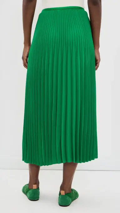 Jenni Kayne Pleated Skirt Green | Thumbnail 3 Jenni Kayne Pleated Skirt Green | Thumbnail 3