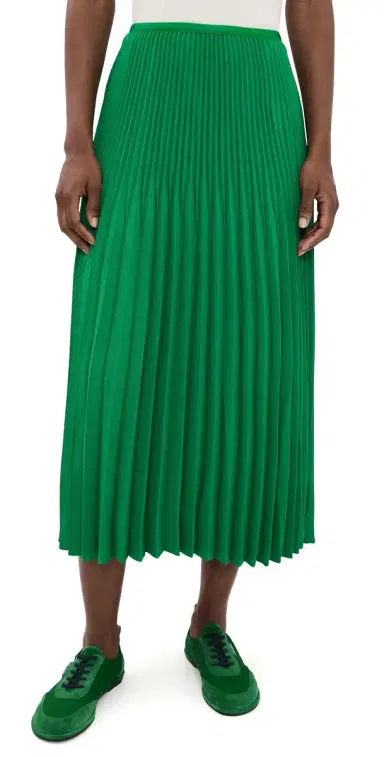 Jenni Kayne Pleated Skirt Green | Thumbnail 1 Jenni Kayne Pleated Skirt Green | Thumbnail 1