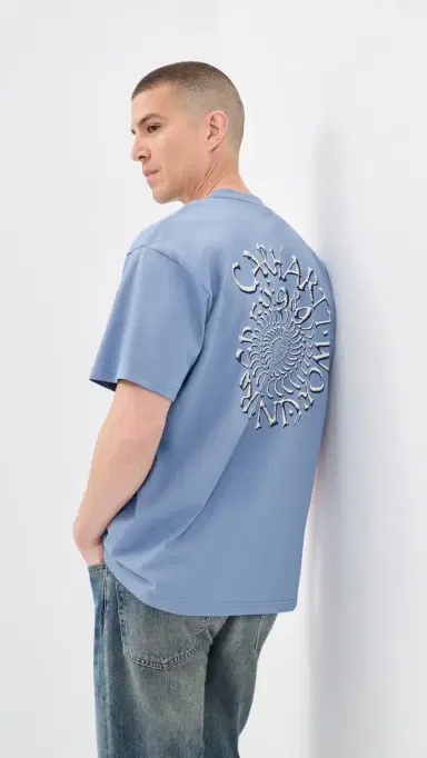 Carhartt WIP pirals T-Shirt Gentle Blue | Thumbnail 2 Carhartt WIP pirals T-Shirt Gentle Blue | Thumbnail 2