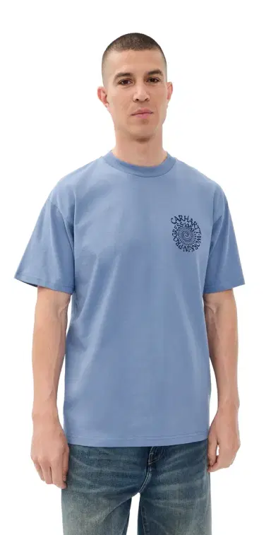 Carhartt WIP pirals T-Shirt Gentle Blue | Thumbnail 1 Carhartt WIP pirals T-Shirt Gentle Blue | Thumbnail 1