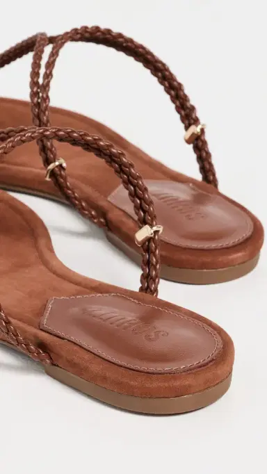 Schutz Cordelia Flat Sandals Cognac 7 | Thumbnail 4 Schutz Cordelia Flat Sandals Cognac 7 | Thumbnail 4