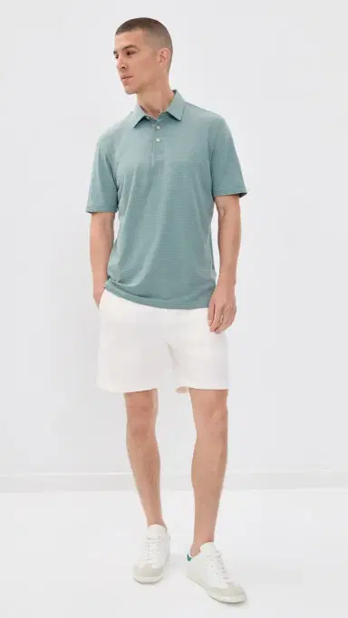 Faherty Movement Polo Aspen River Stripe | Thumbnail 5 Faherty Movement Polo Aspen River Stripe | Thumbnail 5