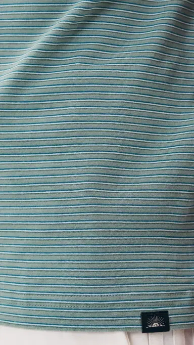 Faherty Movement Polo Aspen River Stripe | Thumbnail 6 Faherty Movement Polo Aspen River Stripe | Thumbnail 6