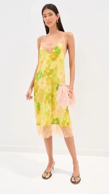 FRANÇOISE Layla Silk Dress Floral Yellow | Thumbnail 2 FRANÇOISE Layla Silk Dress Floral Yellow | Thumbnail 2