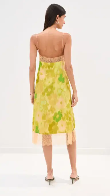 FRANÇOISE Layla Silk Dress Floral Yellow | Thumbnail 3 FRANÇOISE Layla Silk Dress Floral Yellow | Thumbnail 3