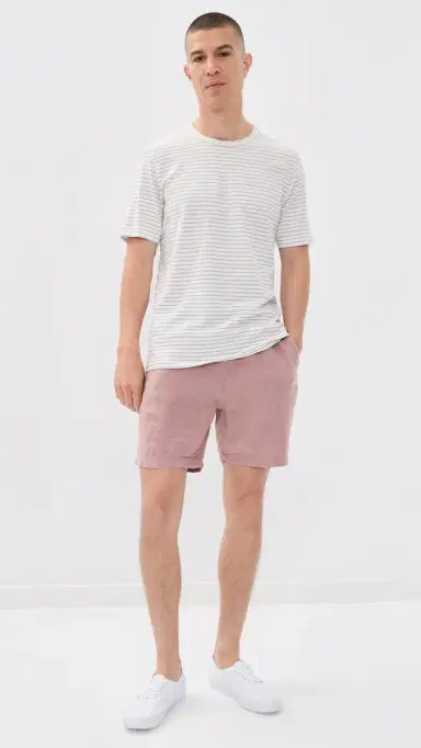 Faherty Essential Linen Shorts 7 Adobe S | Thumbnail 5 Faherty Essential Linen Shorts 7 Adobe S | Thumbnail 5