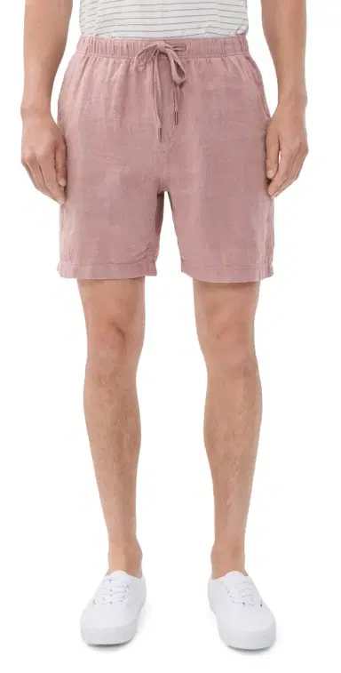 Faherty Essential Linen Shorts 7 Adobe S | Thumbnail 1 Faherty Essential Linen Shorts 7 Adobe S | Thumbnail 1