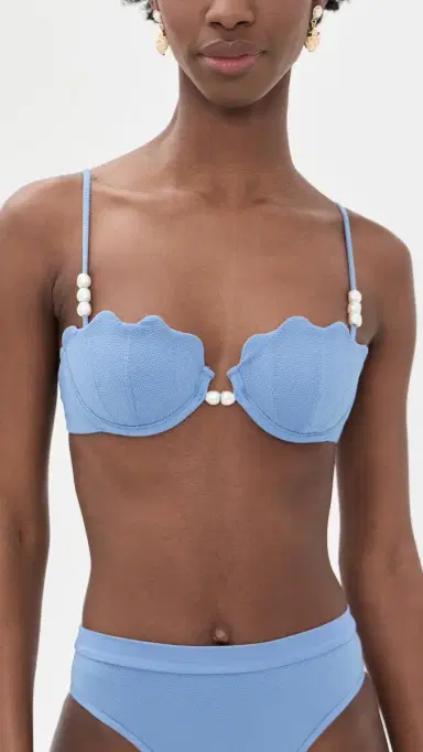LSpace Sunrise Shell Bikini Top Chambray | Thumbnail 2 LSpace Sunrise Shell Bikini Top Chambray | Thumbnail 2