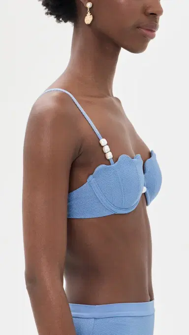 LSpace Sunrise Shell Bikini Top Chambray | Thumbnail 4 LSpace Sunrise Shell Bikini Top Chambray | Thumbnail 4