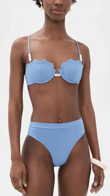 LSpace Sunrise Shell Bikini Top Chambray | Thumbnail 5 LSpace Sunrise Shell Bikini Top Chambray | Thumbnail 5