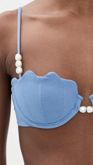 LSpace Sunrise Shell Bikini Top Chambray | Thumbnail 6 LSpace Sunrise Shell Bikini Top Chambray | Thumbnail 6