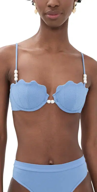 LSpace Sunrise Shell Bikini Top Chambray | Thumbnail 1 LSpace Sunrise Shell Bikini Top Chambray | Thumbnail 1