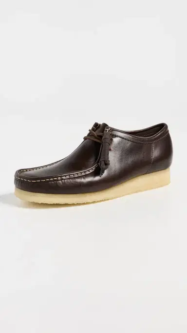 Clarks Wallabee Leather Shoes Dark Brown Leather | Thumbnail 2 Clarks Wallabee Leather Shoes Dark Brown Leather | Thumbnail 2