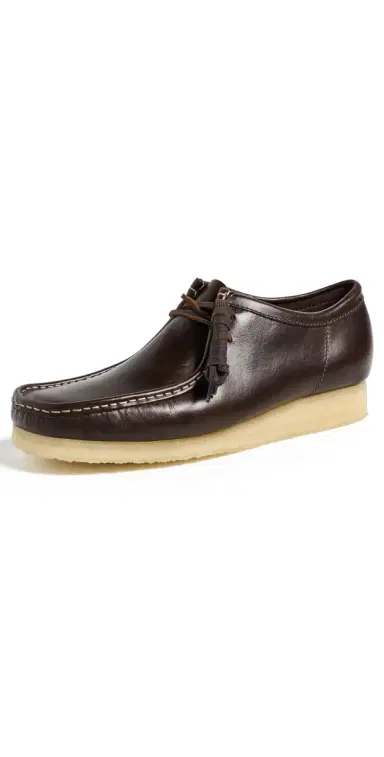 Clarks Wallabee Leather Shoes Dark Brown Leather | Thumbnail 1 Clarks Wallabee Leather Shoes Dark Brown Leather | Thumbnail 1