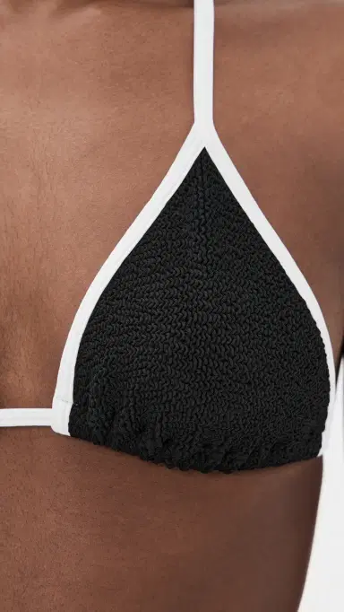 Hunza G Gina Contrast Bikini Set Black/White One Size | Thumbnail 6 Hunza G Gina Contrast Bikini Set Black/White One Size | Thumbnail 6