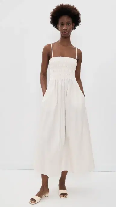 Pistola Bianca Shirred Bodice Dress oft White | Thumbnail 2 Pistola Bianca Shirred Bodice Dress oft White | Thumbnail 2