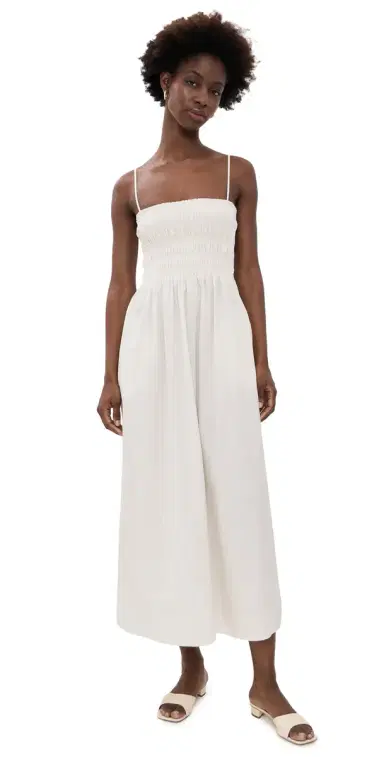 Pistola Bianca Shirred Bodice Dress oft White | Thumbnail 1 Pistola Bianca Shirred Bodice Dress oft White | Thumbnail 1