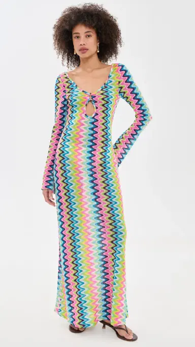SEVEN WONDERS Emerie Maxi Dress Xyla Wave Blue | Thumbnail 2 SEVEN WONDERS Emerie Maxi Dress Xyla Wave Blue | Thumbnail 2