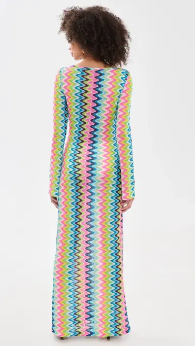 SEVEN WONDERS Emerie Maxi Dress Xyla Wave Blue | Thumbnail 3 SEVEN WONDERS Emerie Maxi Dress Xyla Wave Blue | Thumbnail 3