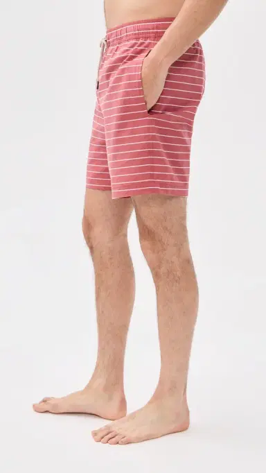 Fair Harbor x Foot Joy Bayberry Swim Trunks 7 Coastal Red Stripe | Thumbnail 4 Fair Harbor x Foot Joy Bayberry Swim Trunks 7 Coastal Red Stripe | Thumbnail 4