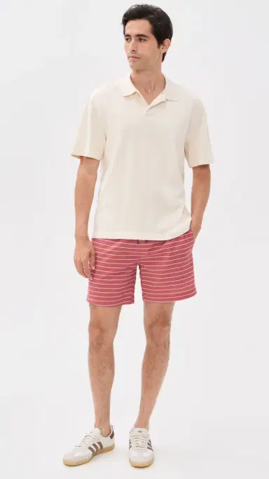 Fair Harbor x Foot Joy Bayberry Swim Trunks 7 Coastal Red Stripe | Thumbnail 5 Fair Harbor x Foot Joy Bayberry Swim Trunks 7 Coastal Red Stripe | Thumbnail 5