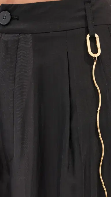 DARKPARK Phebe Chain Adorned Double Sided Wide-Leg Pants Black 44 | Thumbnail 6 DARKPARK Phebe Chain Adorned Double Sided Wide-Leg Pants Black 44 | Thumbnail 6