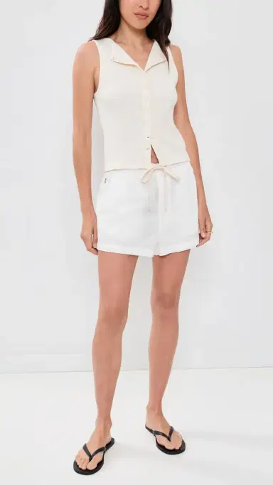 Citizens of Humanity Este Drawstring Shorts Cream | Thumbnail 5 Citizens of Humanity Este Drawstring Shorts Cream | Thumbnail 5