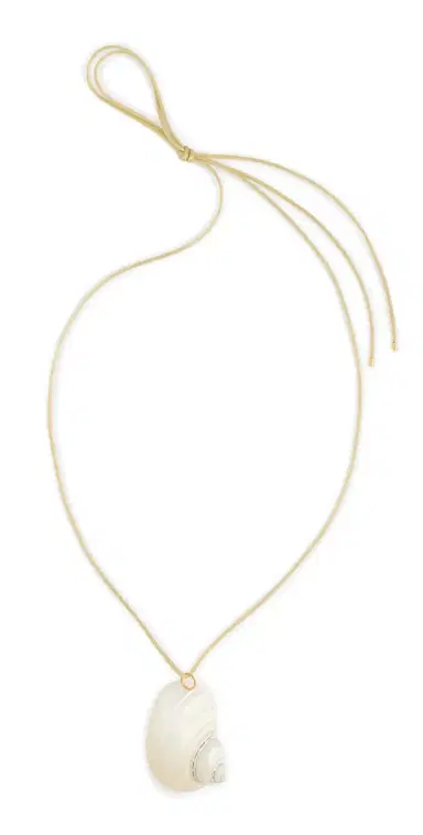 ANNI LU Shell On A String Necklace Vanilla | Thumbnail 1 ANNI LU Shell On A String Necklace Vanilla | Thumbnail 1