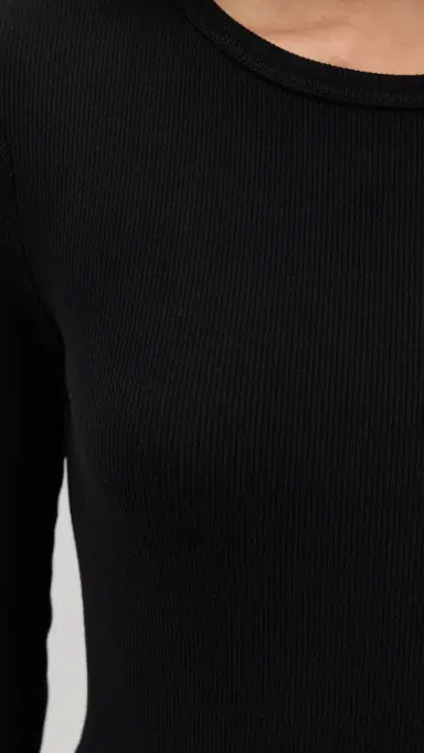 Éterne Long leeve Fitted Top Black | Thumbnail 6 Éterne Long leeve Fitted Top Black | Thumbnail 6