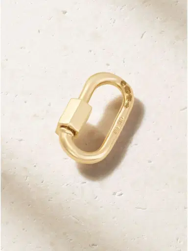 Marla Aaron Solo Baguette Babylock 14-karat Gold Diamond Pendant | Thumbnail 3 Marla Aaron Solo Baguette Babylock 14-karat Gold Diamond Pendant | Thumbnail 3