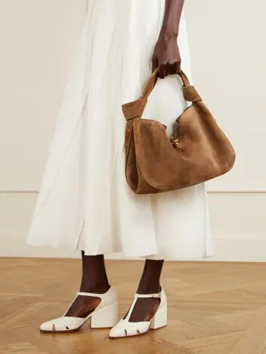 Gabriela Hearst Antonia Small Suede Shoulder Bag | Thumbnail 2 Gabriela Hearst Antonia Small Suede Shoulder Bag | Thumbnail 2