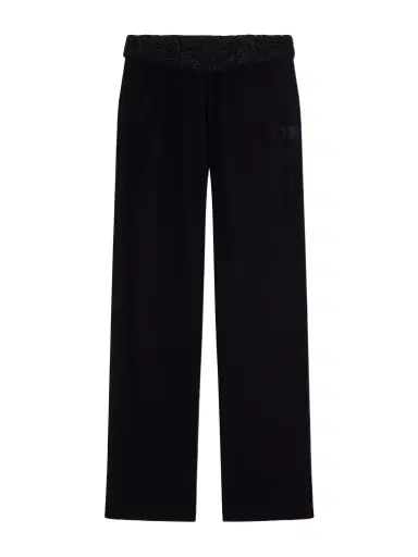 Isabel Marant Guylene Lace-trimmed Silk-crepe Straight-leg Pants | Thumbnail 1 Isabel Marant Guylene Lace-trimmed Silk-crepe Straight-leg Pants | Thumbnail 1