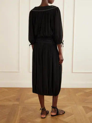 Isabel Marant Nelida Lace-trimmed Silk-gauze Blouse | Thumbnail 3 Isabel Marant Nelida Lace-trimmed Silk-gauze Blouse | Thumbnail 3