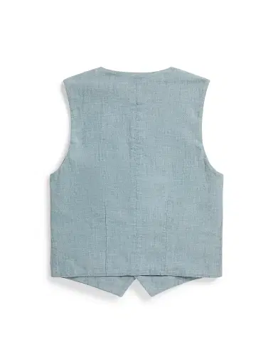 Polo Ralph Lauren Little Girl's & Girl's Cotton Chambray Vest - New Medium Wash | Thumbnail 2 Polo Ralph Lauren Little Girl's & Girl's Cotton Chambray Vest - New Medium Wash | Thumbnail 2