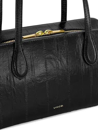 Vince Women's Eel Athene Leather Shoulder Bag - Black | Thumbnail 4 Vince Women's Eel Athene Leather Shoulder Bag - Black | Thumbnail 4
