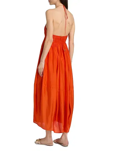 Zimmermann Women's Mahon Silk Halter Maxi Dress | Thumbnail 5 Zimmermann Women's Mahon Silk Halter Maxi Dress | Thumbnail 5