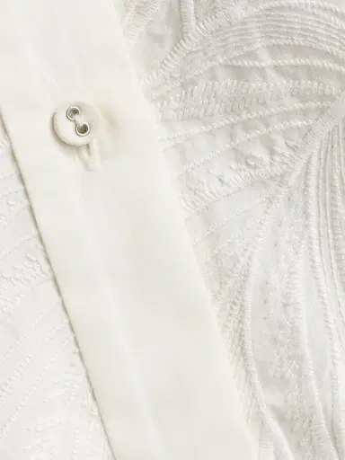 Zimmermann Women's Mahon Embroidered Crop Shirt - | Thumbnail 7 Zimmermann Women's Mahon Embroidered Crop Shirt - | Thumbnail 7