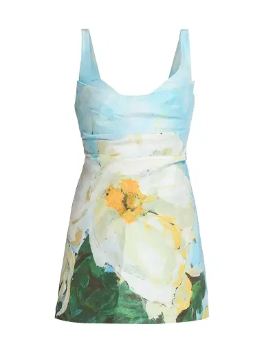 Acler Women's Newcatton Poppy Placement Print Minidress - Poppy Reverie | Thumbnail 1 Acler Women's Newcatton Poppy Placement Print Minidress - Poppy Reverie | Thumbnail 1