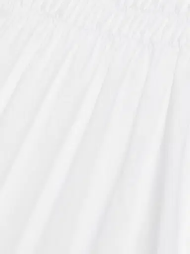 Tanya Taylor Women's Ivana Split Neck Cotton-Blend A-Line Midi-Dress - Optic White | Thumbnail 7 Tanya Taylor Women's Ivana Split Neck Cotton-Blend A-Line Midi-Dress - Optic White | Thumbnail 7