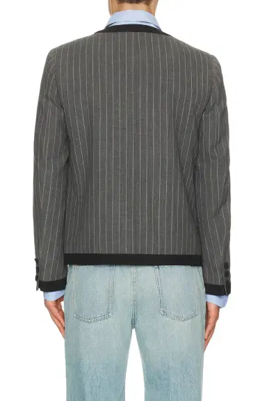 Valentino Giacca Faded Pinstripe Jacket | Thumbnail 2 Valentino Giacca Faded Pinstripe Jacket | Thumbnail 2