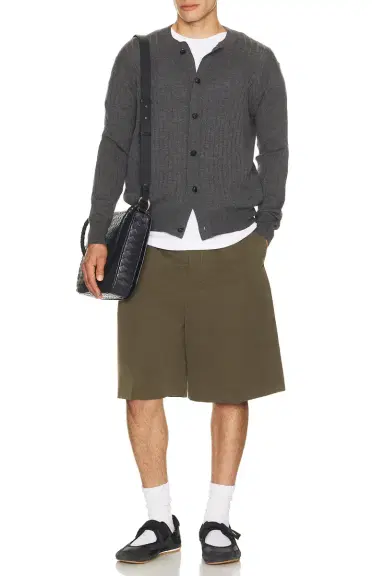 Bottega Veneta Cotton Silk Crinkled Toile Shorts | Thumbnail 3 Bottega Veneta Cotton Silk Crinkled Toile Shorts | Thumbnail 3