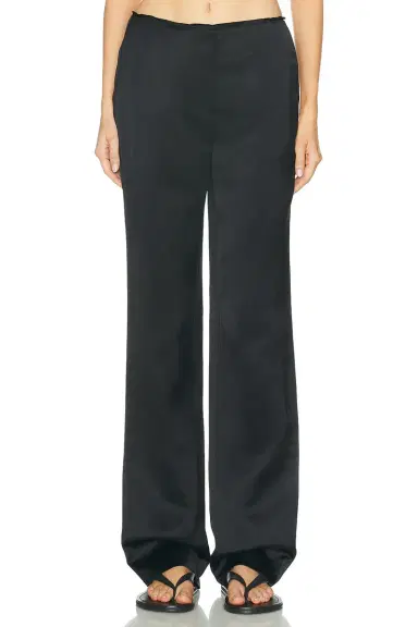TOTEME Easy Undone Edge Trouser | Thumbnail 1 TOTEME Easy Undone Edge Trouser | Thumbnail 1
