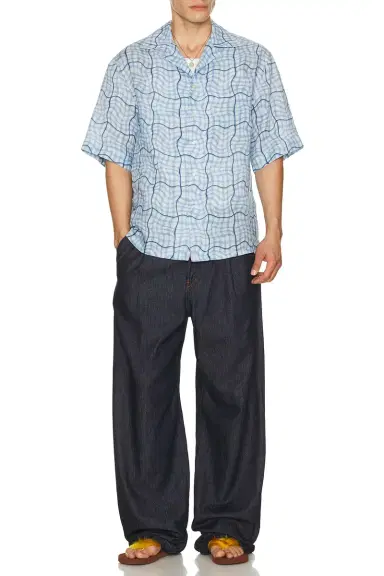 Marni Camp Collared Button Down Shirt | Thumbnail 3 Marni Camp Collared Button Down Shirt | Thumbnail 3