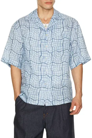 Marni Camp Collared Button Down Shirt | Thumbnail 1 Marni Camp Collared Button Down Shirt | Thumbnail 1