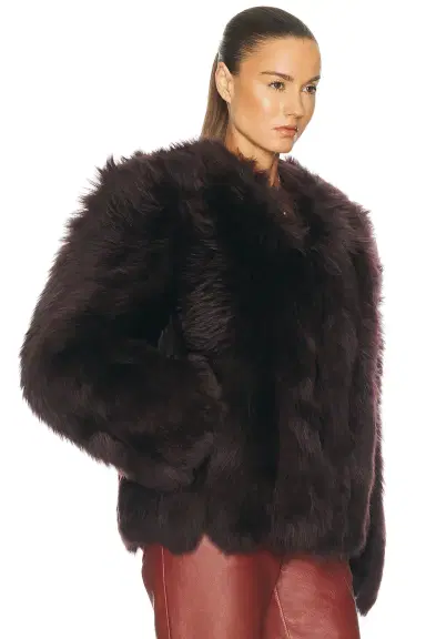 Chloé Silky Iron Lambskin Shearling Jacket | Thumbnail 3 Chloé Silky Iron Lambskin Shearling Jacket | Thumbnail 3