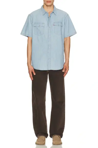 LEVI'S Short Sleeve Relaxed Fit Western Shirt | Thumbnail 3 LEVI'S Short Sleeve Relaxed Fit Western Shirt | Thumbnail 3
