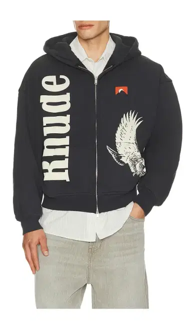 Rhude Eagle Pass Zip-Up Hoodie | Thumbnail 5 Rhude Eagle Pass Zip-Up Hoodie | Thumbnail 5