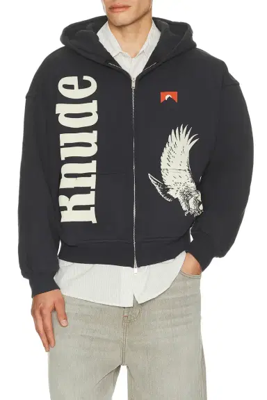 Rhude Eagle Pass Zip-Up Hoodie | Thumbnail 1 Rhude Eagle Pass Zip-Up Hoodie | Thumbnail 1