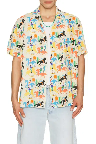 Arrels Barcelona Cowboy x Simmon Said Camp Collar Shirt | Thumbnail 1 Arrels Barcelona Cowboy x Simmon Said Camp Collar Shirt | Thumbnail 1